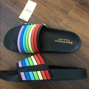 New Juicy Couture Wynnie Rainbow Slide